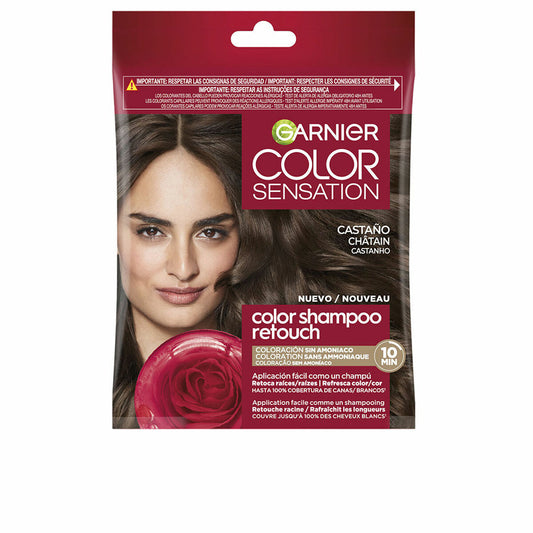 Farve Shampoo Garnier COLOR SENSATION Kastanje Nº 4.0 Semi-permanent